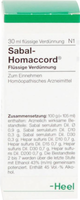 SABAL HOMACCORD Tropfen