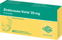 ZINKBRAUSE Verla 25 mg Brausetabletten