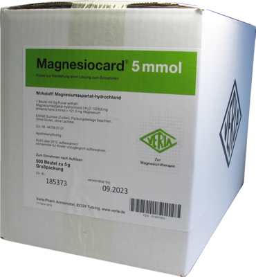 MAGNESIOCARD 5 mmol Plv.z.Her.e.Lsg.z.Einnehmen