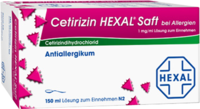 CETIRIZIN HEXAL Saft bei Allergien