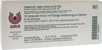 CEREBRUM REGIO motorica GL D 30 Ampullen