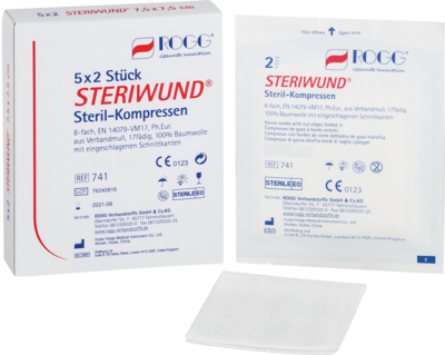 ROGG STERIWUND Kompr.10x10 cm steril 8fach