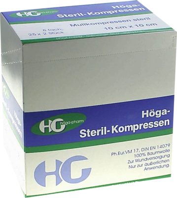 HÖGA-KOMPRESSEN 10x10 cm steril 8fach