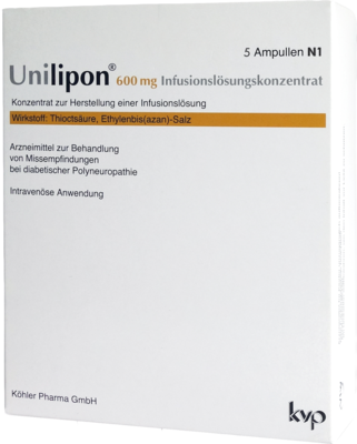 UNILIPON 600 Infusionslösungskonzentrat