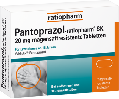 PANTOPRAZOL-ratiopharm SK 20 mg magensaftres.Tabl.