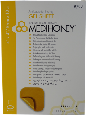 MEDIHONEY antibakterieller Gelverband 10x10 cm