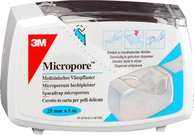 MICROPORE Vliespfl.2,5 cmx5 m m.Abr.1530NP-1SD