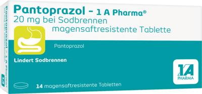 PANTOPRAZOL-1A Pharma 20mg bei Sodbrennen msr.Tab.