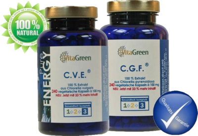 CVE 60 Chlorella vulgaris Extrakt 100 mg Kapseln