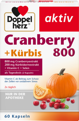 DOPPELHERZ Cranberry+Kürbis Kapseln