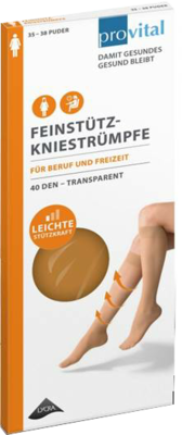 PROVITAL 40den Stützkniestrümpfe Gr.35-38 perle