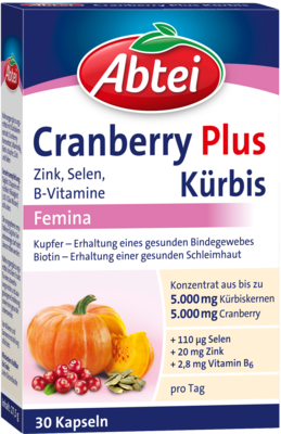 ABTEI Kürbis Plus Cranberry Kapseln