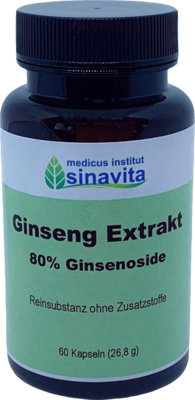 GINSENG EXTRAKT 80% Ginsenoside Kapseln