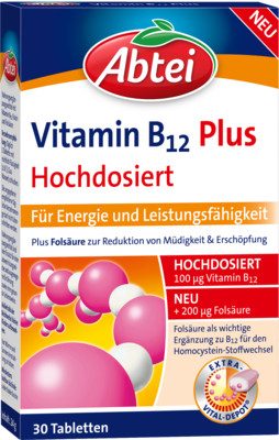 ABTEI Vitamin B12+Folsäure Tabletten