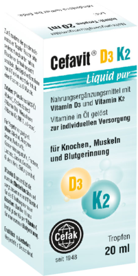 CEFAVIT D3 K2 Liquid pur Tropfen zum Einnehmen