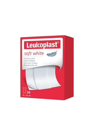 LEUKOPLAST soft white Pflaster 8x10 cm