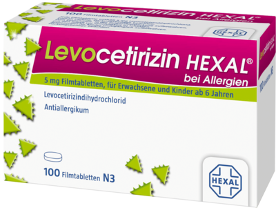 LEVOCETIRIZIN HEXAL bei Allergien 5 mg Filmtabl.