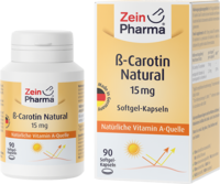 BETA CAROTIN NATURAL 15 mg Weichkapseln ZeinPharma