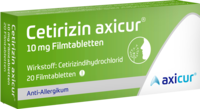 CETIRIZIN axicur 10 mg Filmtabletten