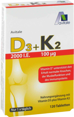 D3+K2 2000 I.E.+100 µg Tabletten