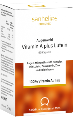 SANHELIOS Augenwohl Vitamin A plus Lutein Kapseln