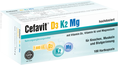 CEFAVIT D3 K2 Mg 7.000 I.E. Hartkapseln