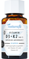 NATURAFIT Vitamin D3+K2 MK-7 superior absorb.Kaps.