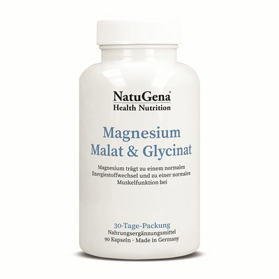 MAGNESIUM-MALAT & Glycinat hochdosiert+vegan Kaps.